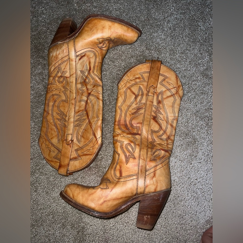 Women's Miss Capezio Brown
Cowboy Boots 6.5 M L534 Leather
3" Heel USA Vintage